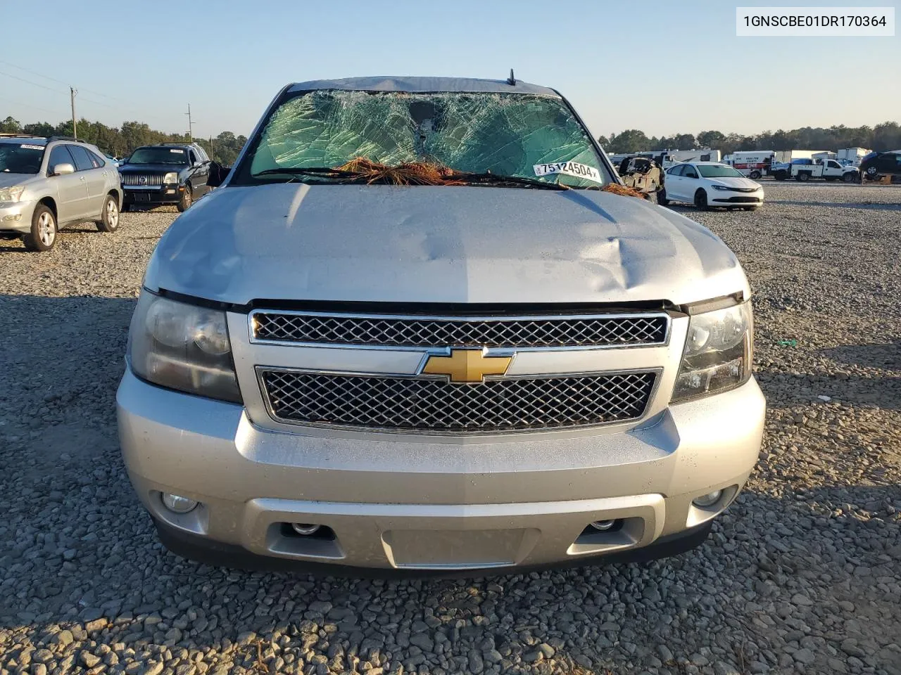 2013 Chevrolet Tahoe C1500 Lt VIN: 1GNSCBE01DR170364 Lot: 75124504