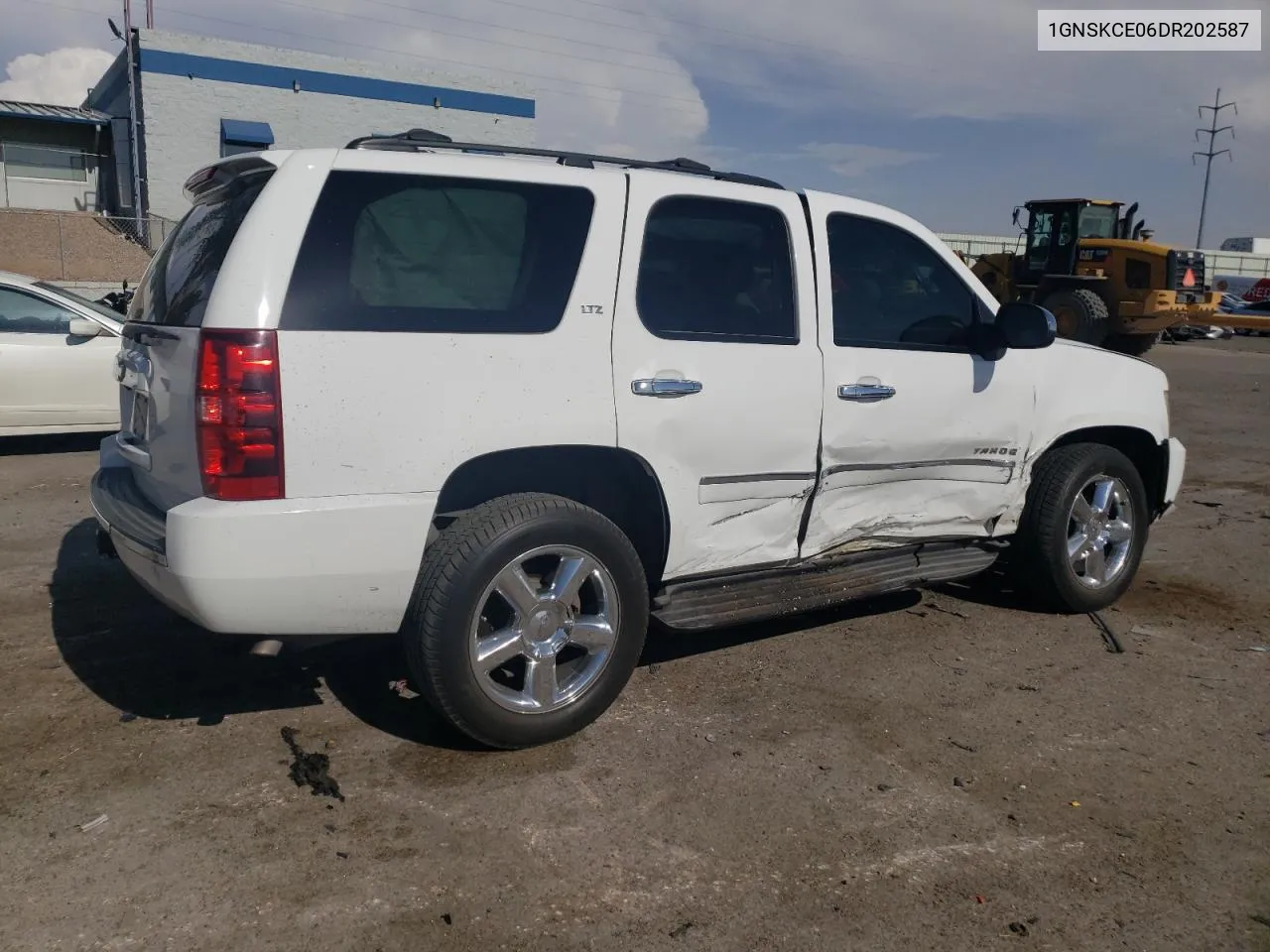 2013 Chevrolet Tahoe K1500 Ltz VIN: 1GNSKCE06DR202587 Lot: 75394984