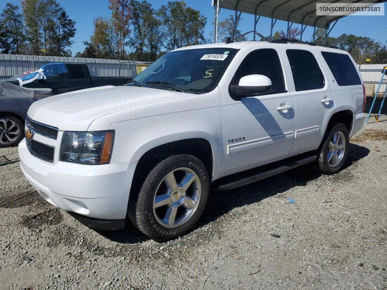 2013 Chevrolet Tahoe C1500 Lt VIN: 1GNSCBE05DR373581 Lot: 75616524