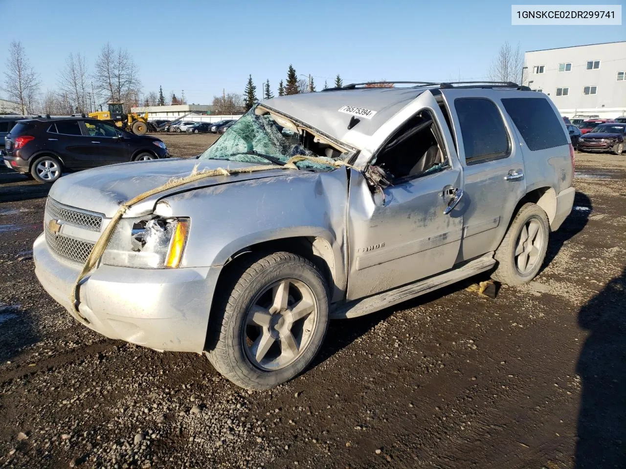 2013 Chevrolet Tahoe K1500 Ltz VIN: 1GNSKCE02DR299741 Lot: 76575394