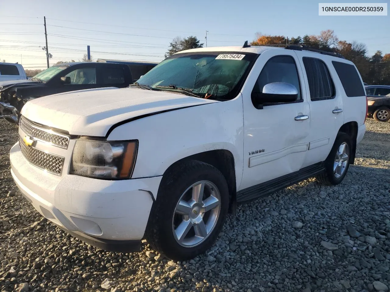 1GNSCAE00DR250359 2013 Chevrolet Tahoe C1500 Ls