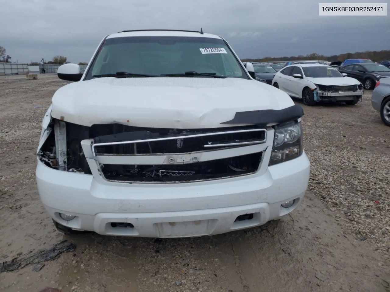 2013 Chevrolet Tahoe K1500 Lt VIN: 1GNSKBE03DR252471 Lot: 78722604