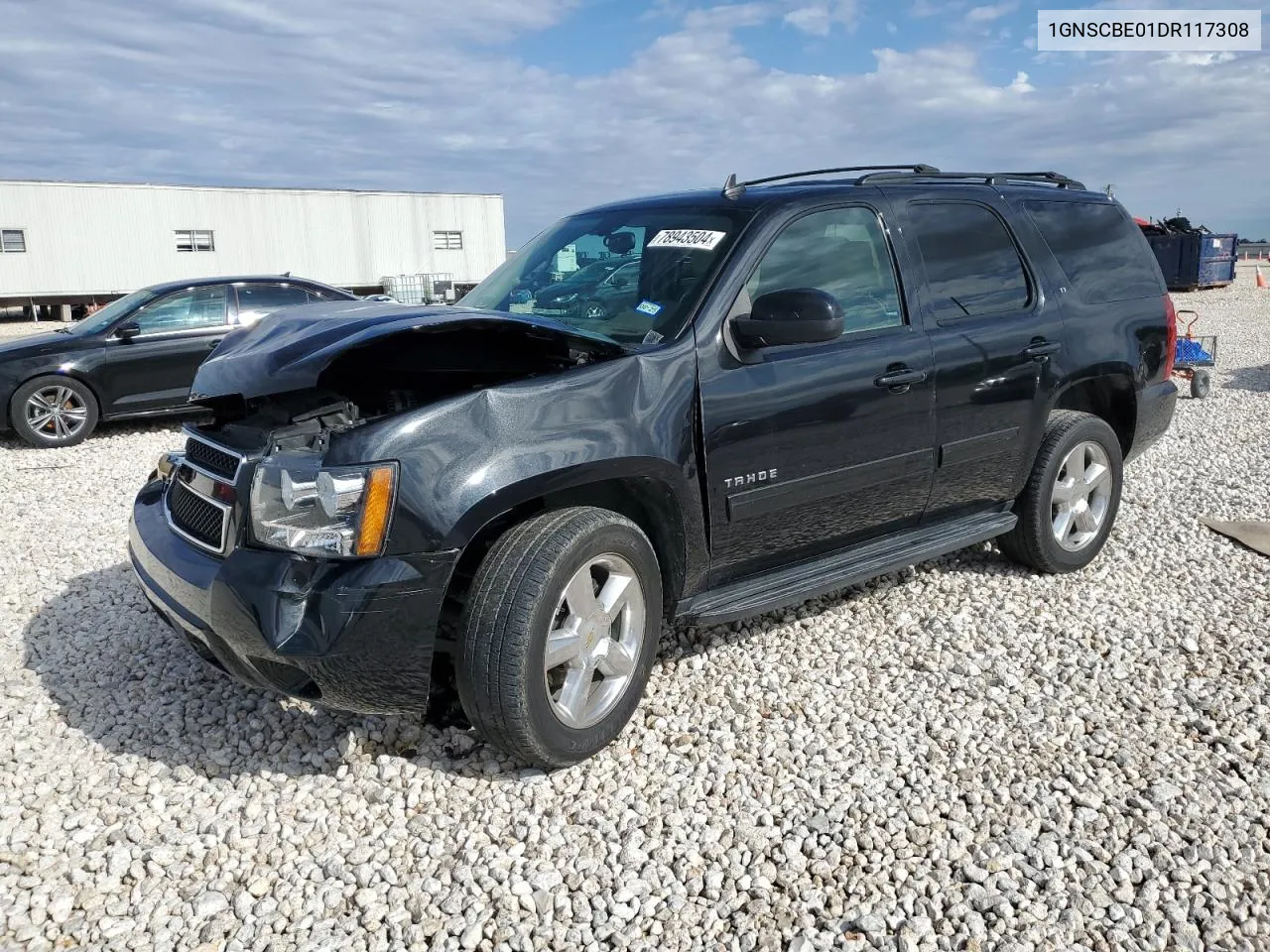 2013 Chevrolet Tahoe C1500 Lt VIN: 1GNSCBE01DR117308 Lot: 78943504