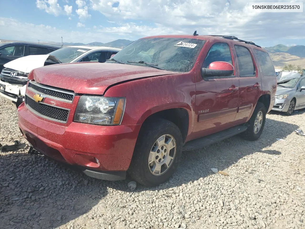 2014 Chevrolet Tahoe K1500 Lt VIN: 1GNSKBE06ER235570 Lot: 59634724