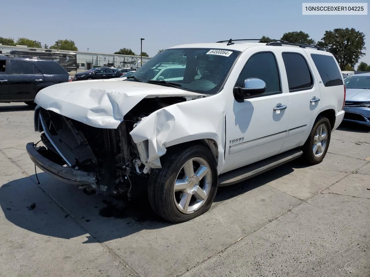 2014 Chevrolet Tahoe C1500 Ltz VIN: 1GNSCCE0XER104225 Lot: 64500064