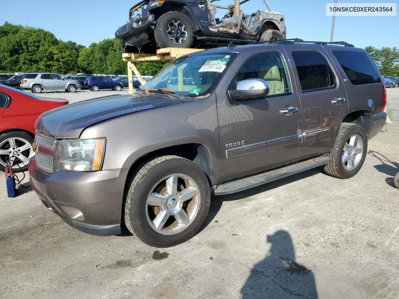 2014 Chevrolet Tahoe K1500 Ltz VIN: 1GNSKCE0XER243564 Lot: 67091144