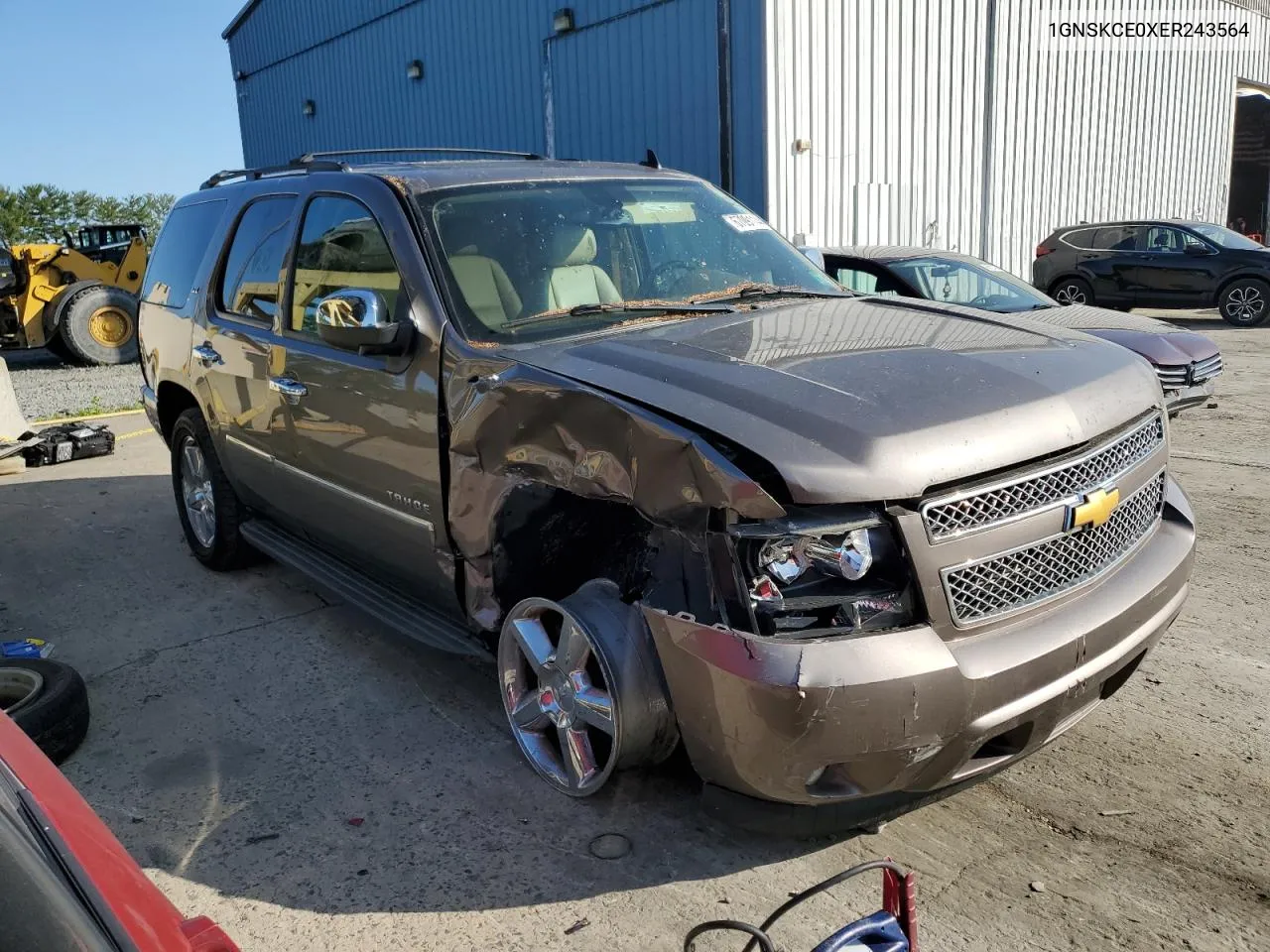 2014 Chevrolet Tahoe K1500 Ltz VIN: 1GNSKCE0XER243564 Lot: 67091144