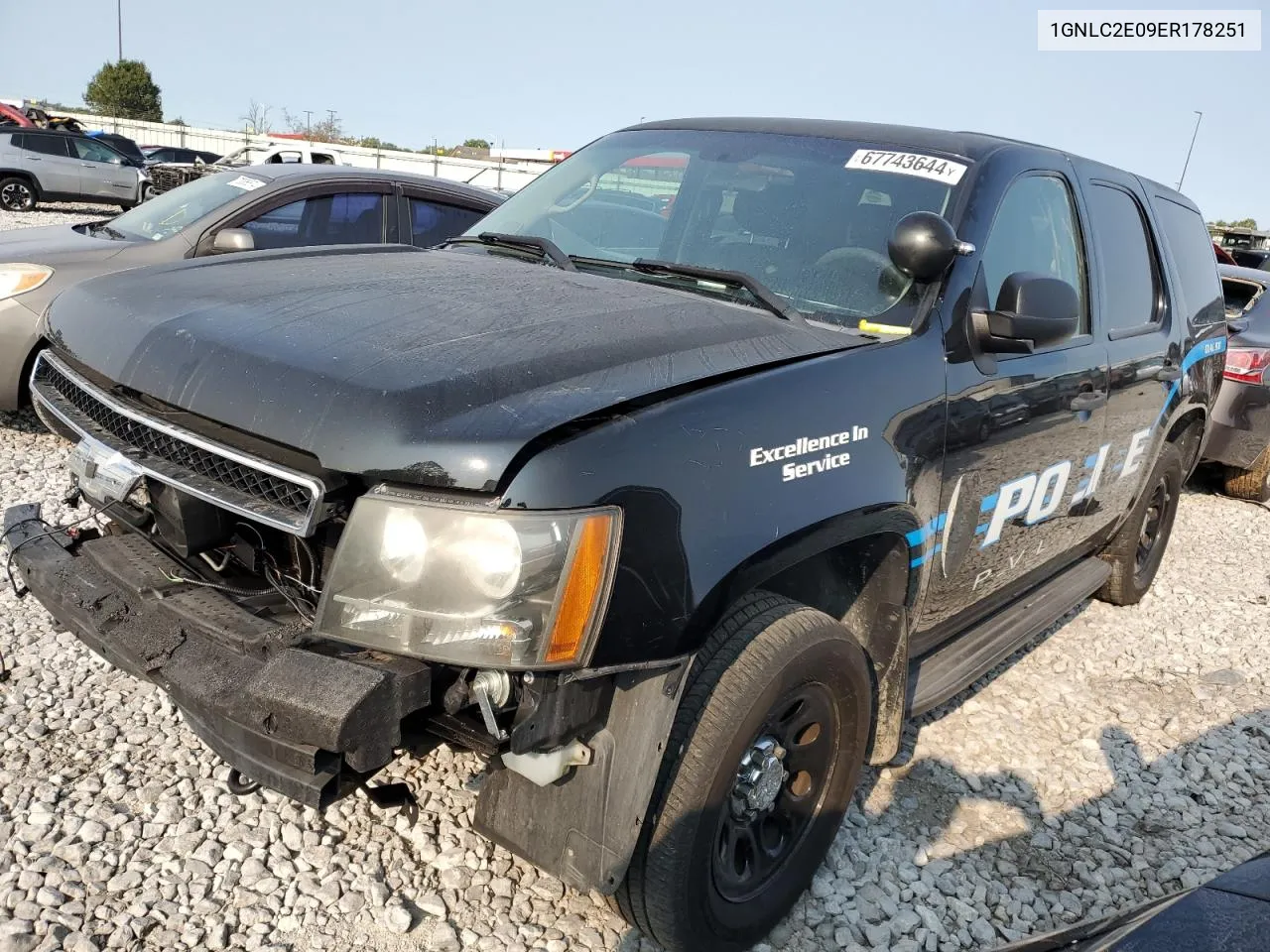 2014 Chevrolet Tahoe Police VIN: 1GNLC2E09ER178251 Lot: 67743644