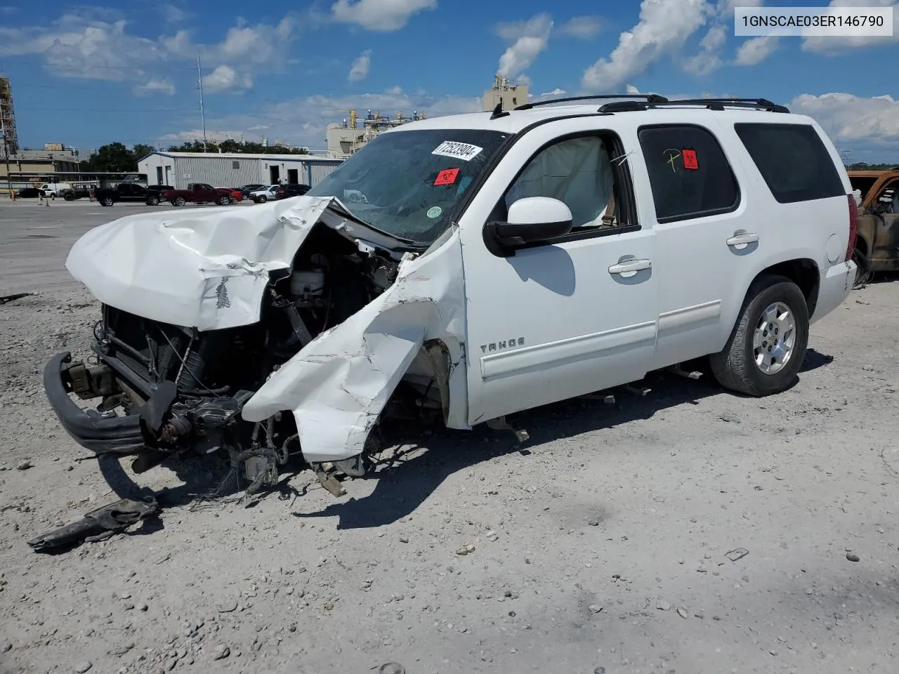 2014 Chevrolet Tahoe C1500 Ls VIN: 1GNSCAE03ER146790 Lot: 72523904