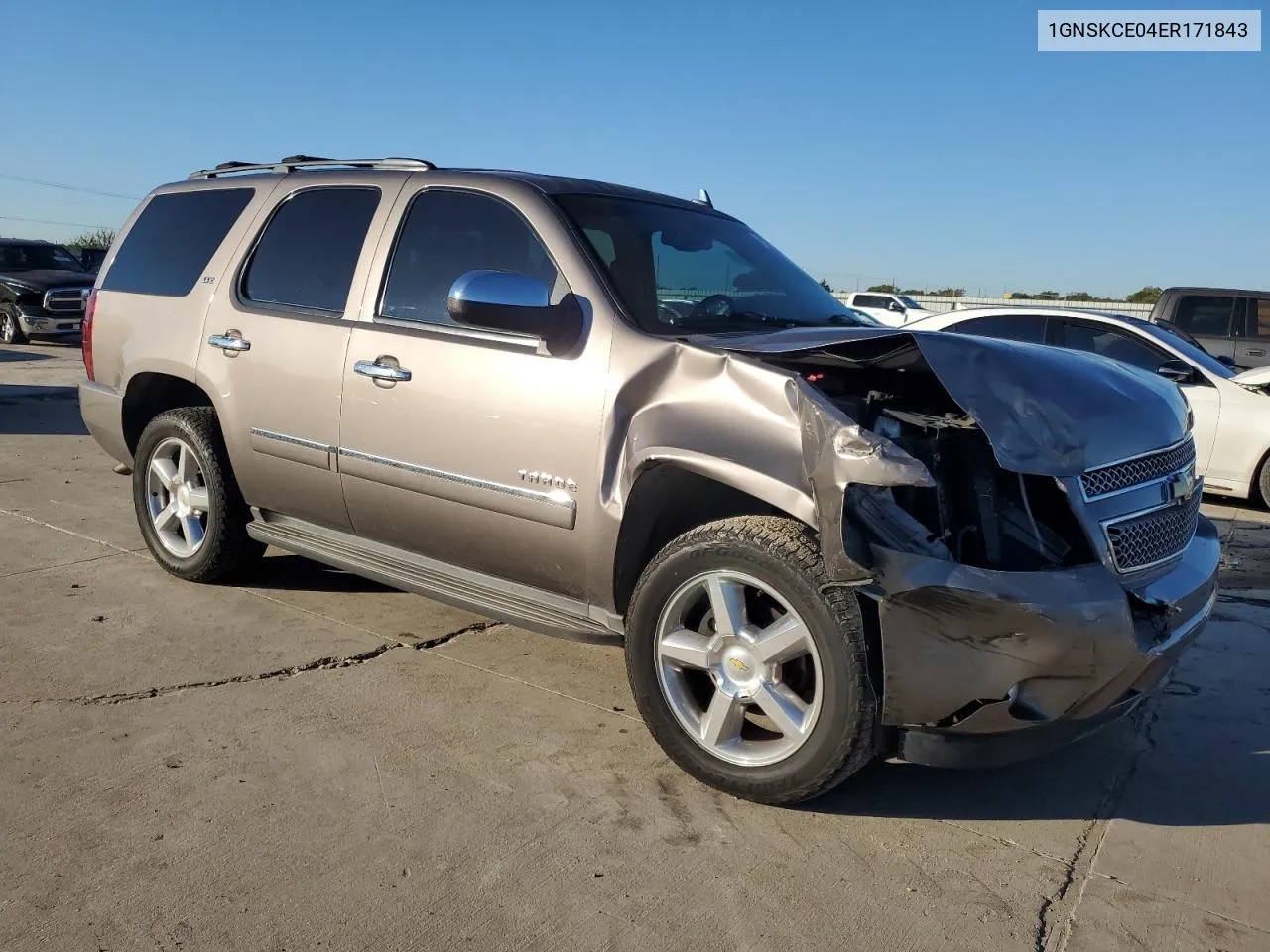 2014 Chevrolet Tahoe K1500 Ltz VIN: 1GNSKCE04ER171843 Lot: 73250834