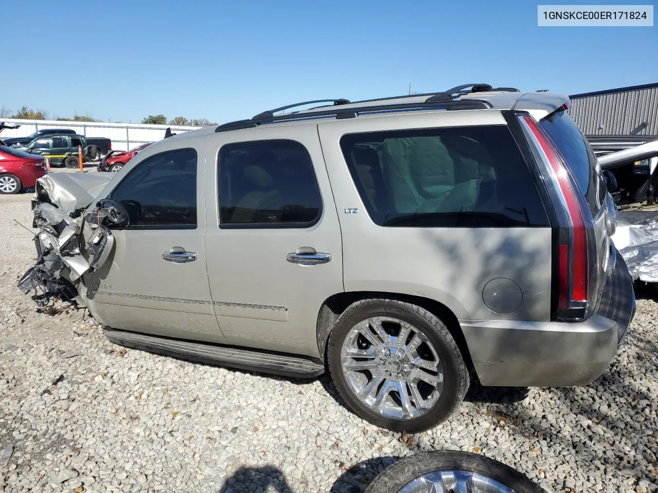 2014 Chevrolet Tahoe K1500 Ltz VIN: 1GNSKCE00ER171824 Lot: 73932564