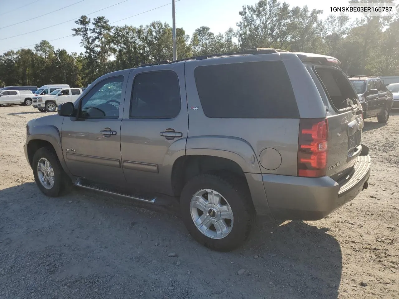 2014 Chevrolet Tahoe K1500 Lt VIN: 1GNSKBE03ER166787 Lot: 74671384