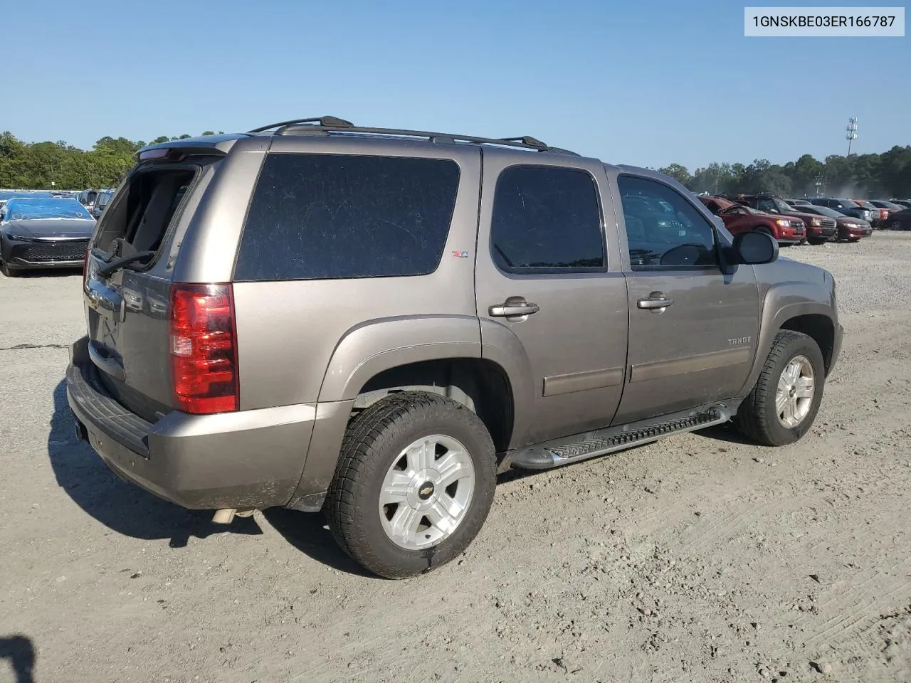 2014 Chevrolet Tahoe K1500 Lt VIN: 1GNSKBE03ER166787 Lot: 74671384