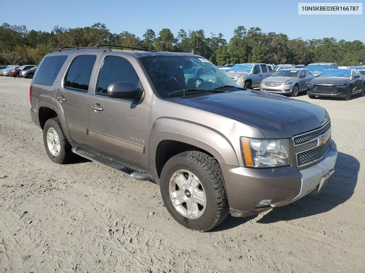 2014 Chevrolet Tahoe K1500 Lt VIN: 1GNSKBE03ER166787 Lot: 74671384