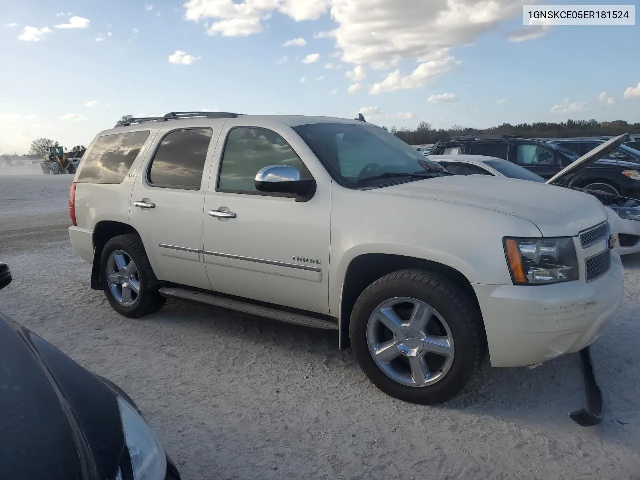 2014 Chevrolet Tahoe K1500 Ltz VIN: 1GNSKCE05ER181524 Lot: 77575334