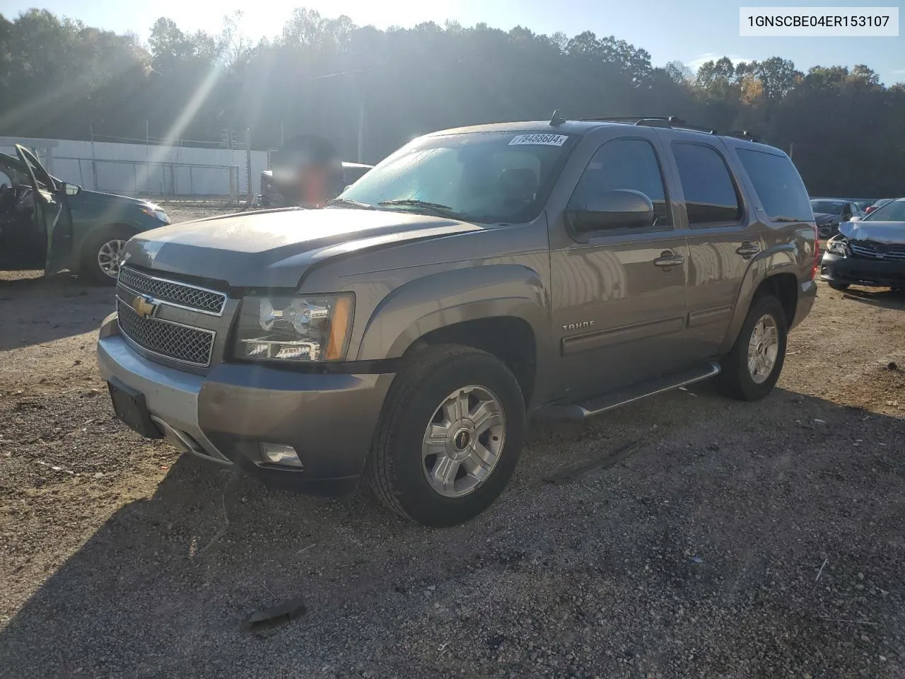 2014 Chevrolet Tahoe C1500 Lt VIN: 1GNSCBE04ER153107 Lot: 78488604