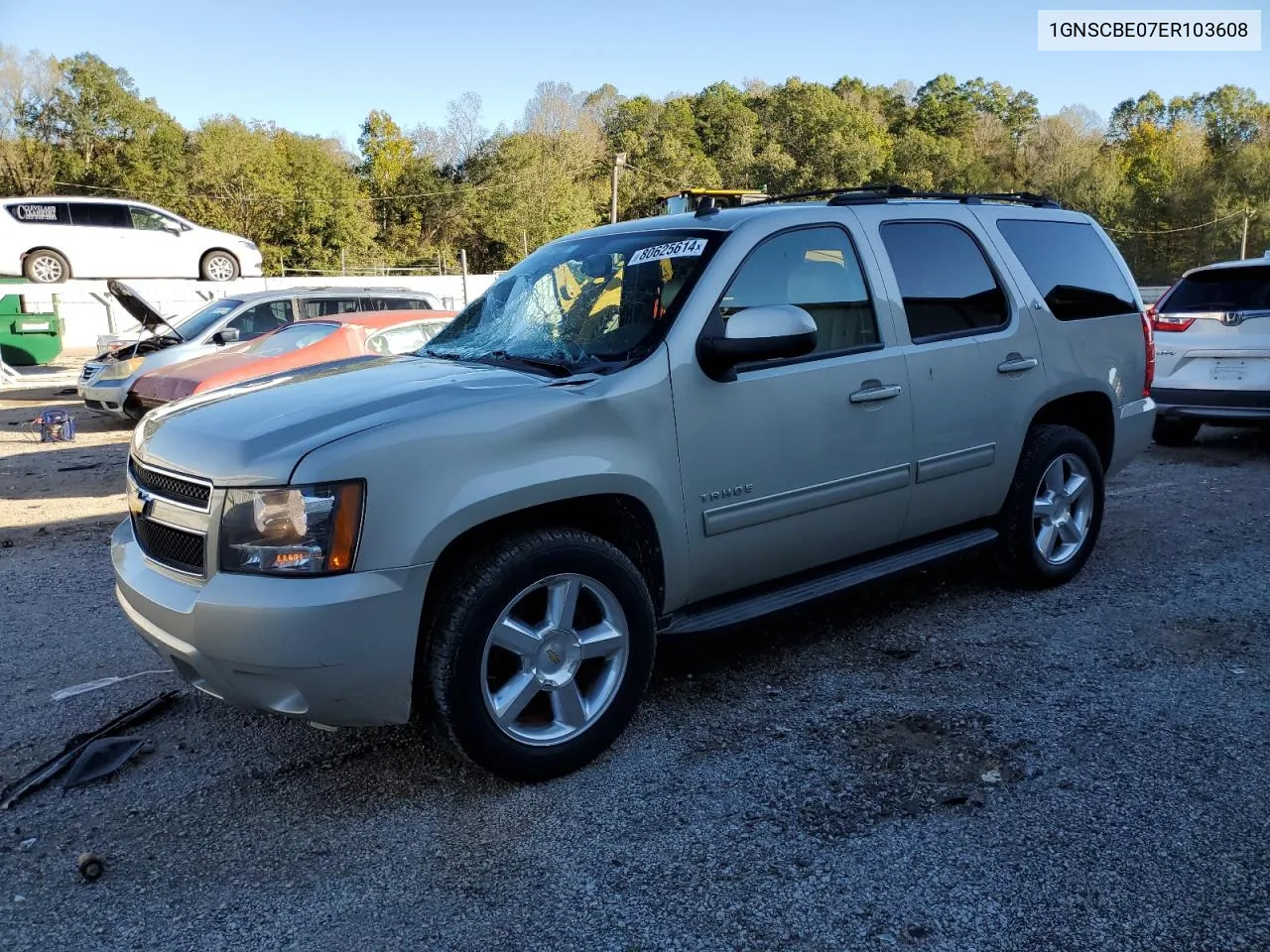 1GNSCBE07ER103608 2014 Chevrolet Tahoe C1500 Lt