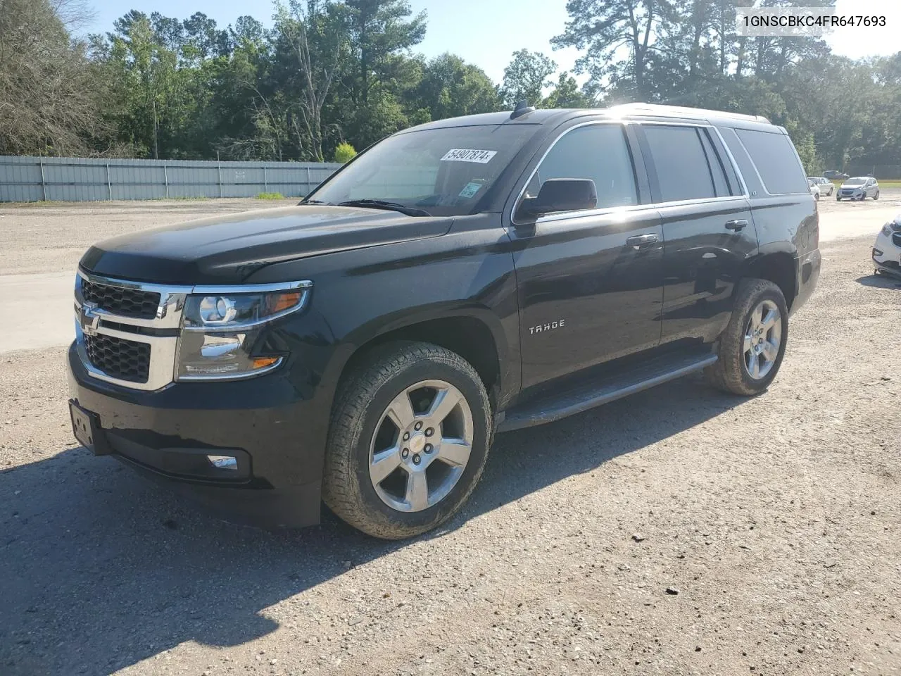 2015 Chevrolet Tahoe C1500 Lt VIN: 1GNSCBKC4FR647693 Lot: 54907874