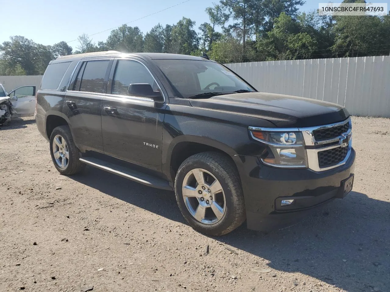 2015 Chevrolet Tahoe C1500 Lt VIN: 1GNSCBKC4FR647693 Lot: 54907874