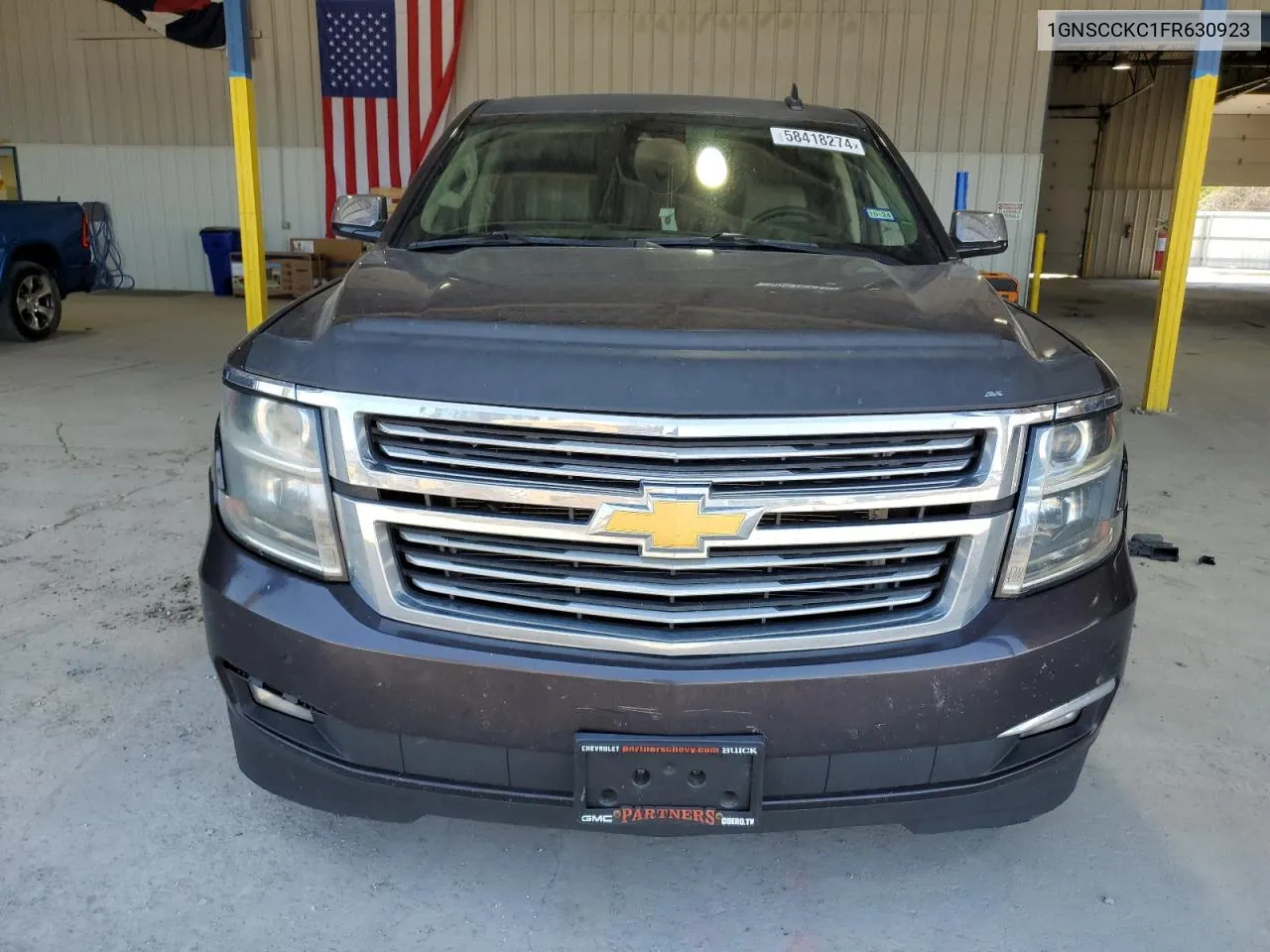 2015 Chevrolet Tahoe C1500 Ltz VIN: 1GNSCCKC1FR630923 Lot: 58418274