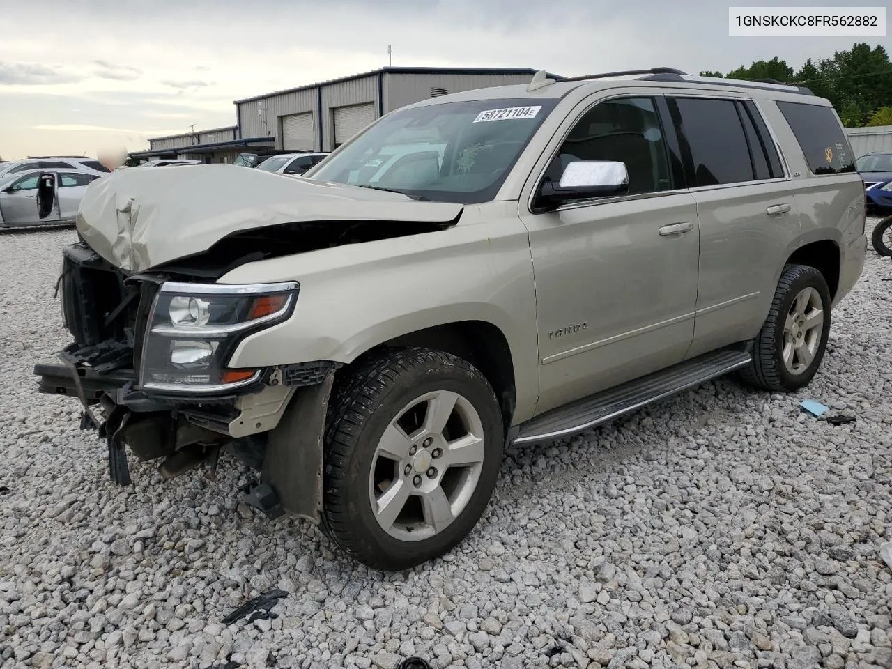 2015 Chevrolet Tahoe K1500 Ltz VIN: 1GNSKCKC8FR562882 Lot: 58721104