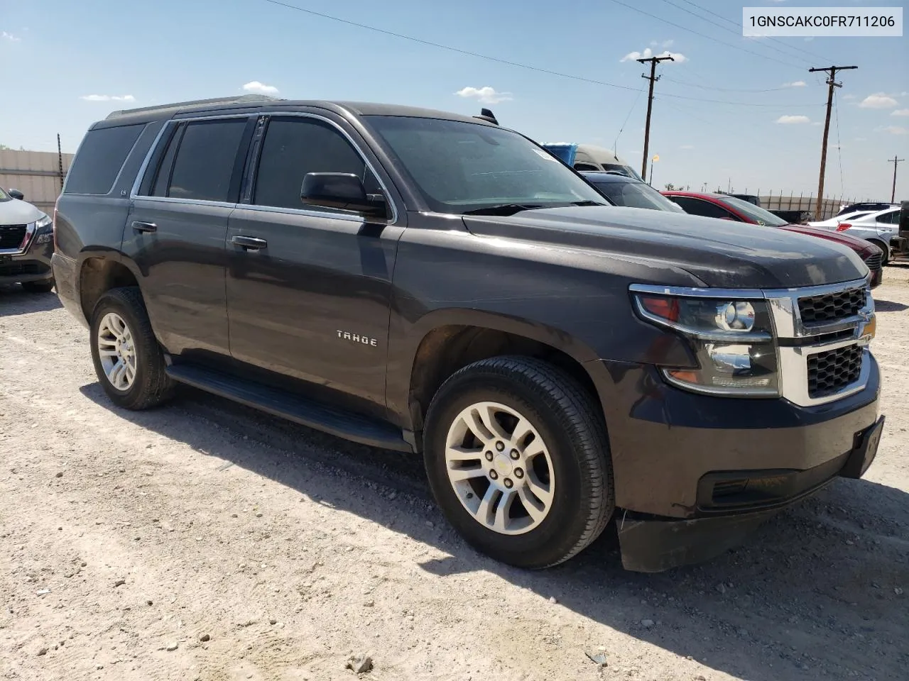 2015 Chevrolet Tahoe C1500 Ls VIN: 1GNSCAKC0FR711206 Lot: 59049334