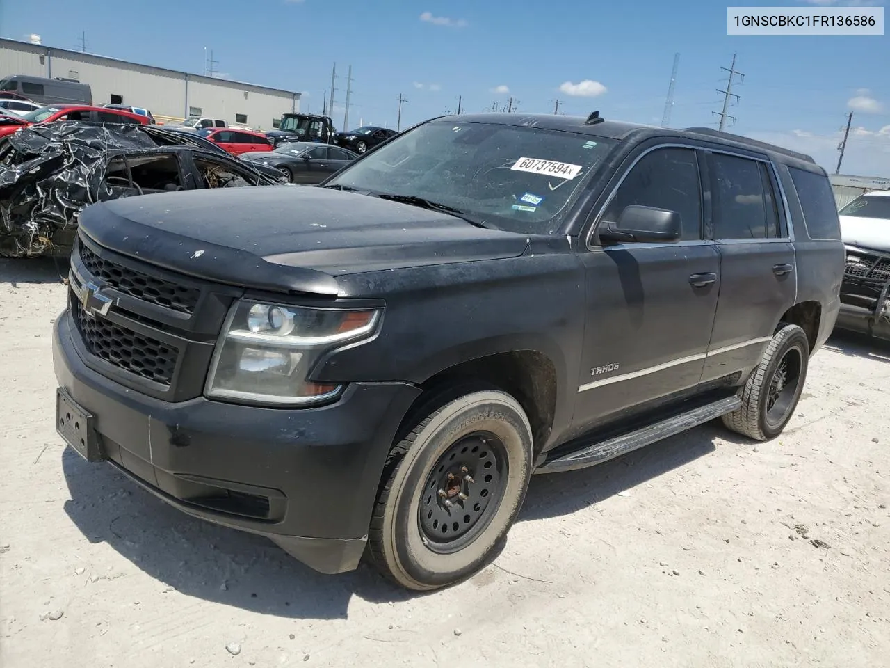 2015 Chevrolet Tahoe C1500 Lt VIN: 1GNSCBKC1FR136586 Lot: 60737594