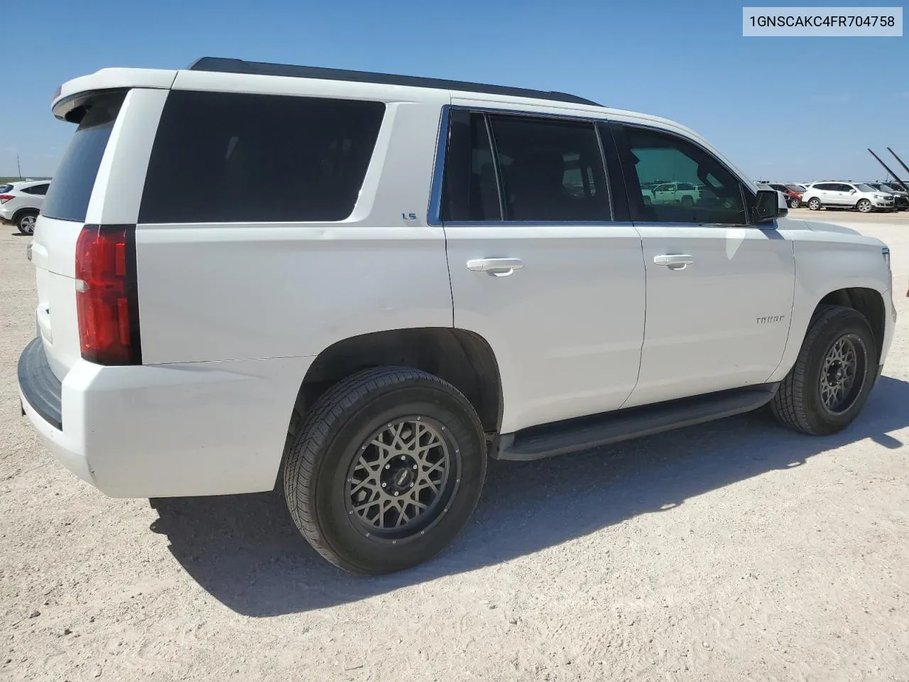 2015 Chevrolet Tahoe C1500 Ls VIN: 1GNSCAKC4FR704758 Lot: 60844154