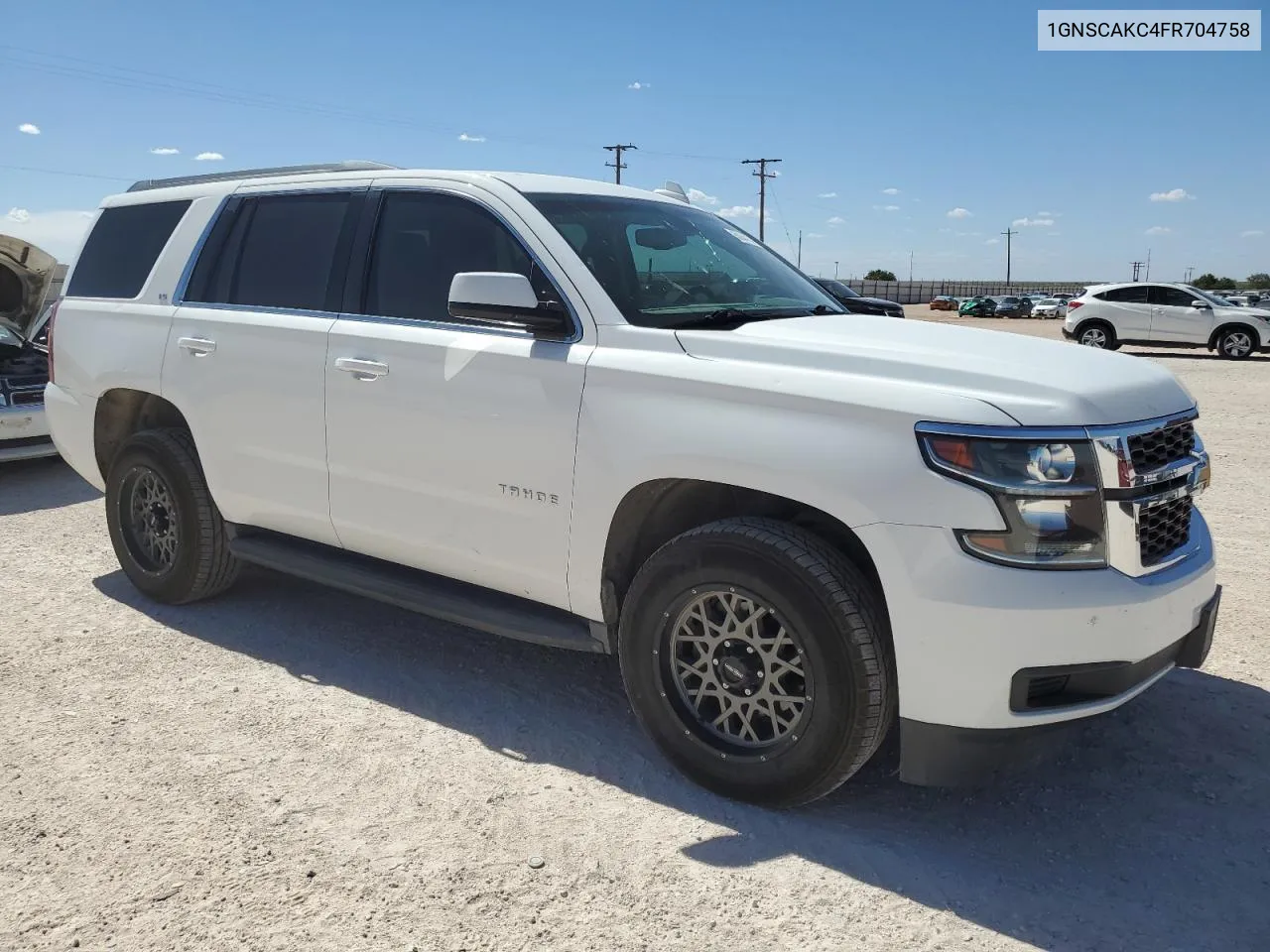 2015 Chevrolet Tahoe C1500 Ls VIN: 1GNSCAKC4FR704758 Lot: 60844154