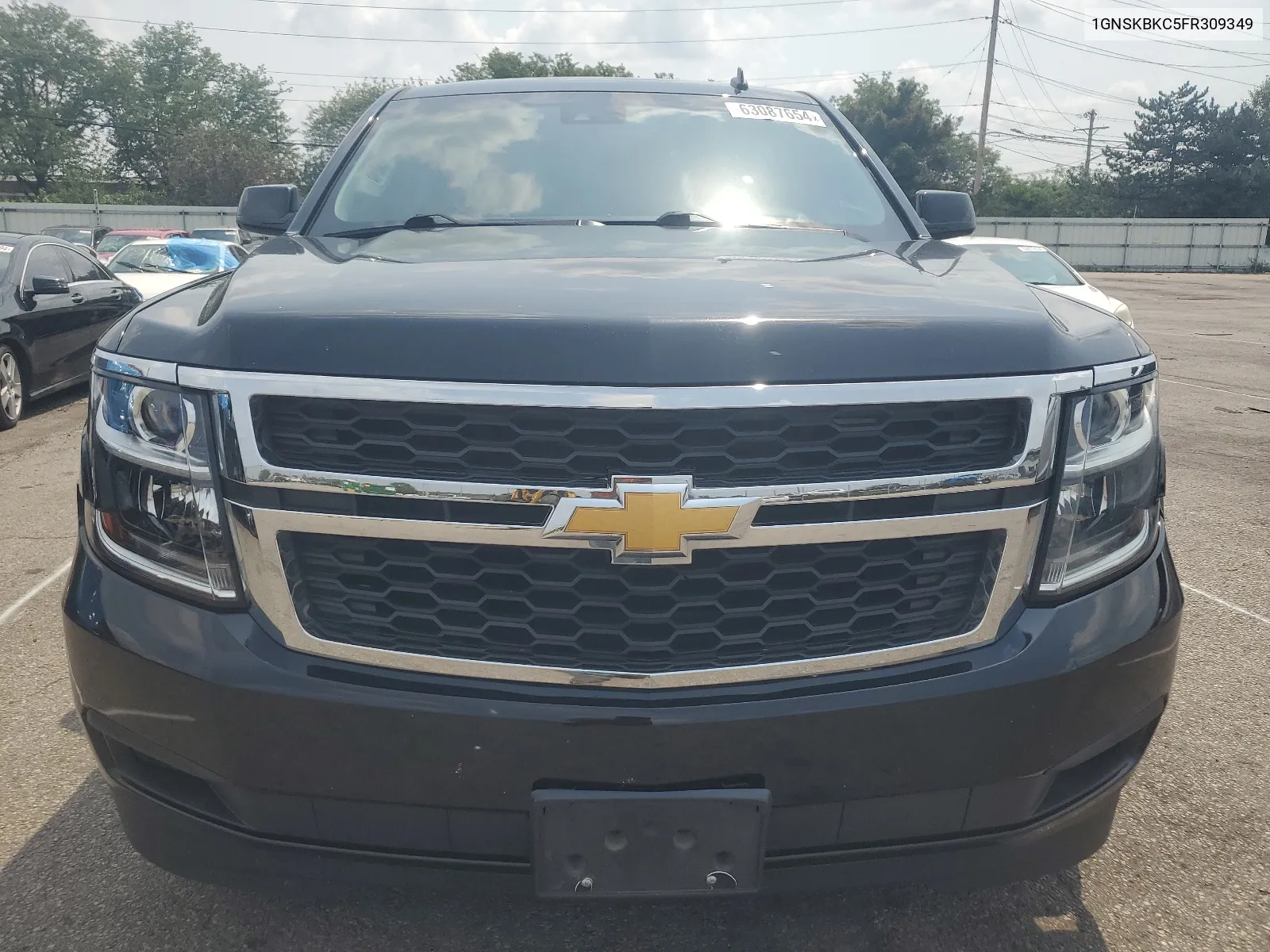 2015 Chevrolet Tahoe K1500 Lt VIN: 1GNSKBKC5FR309349 Lot: 63087654