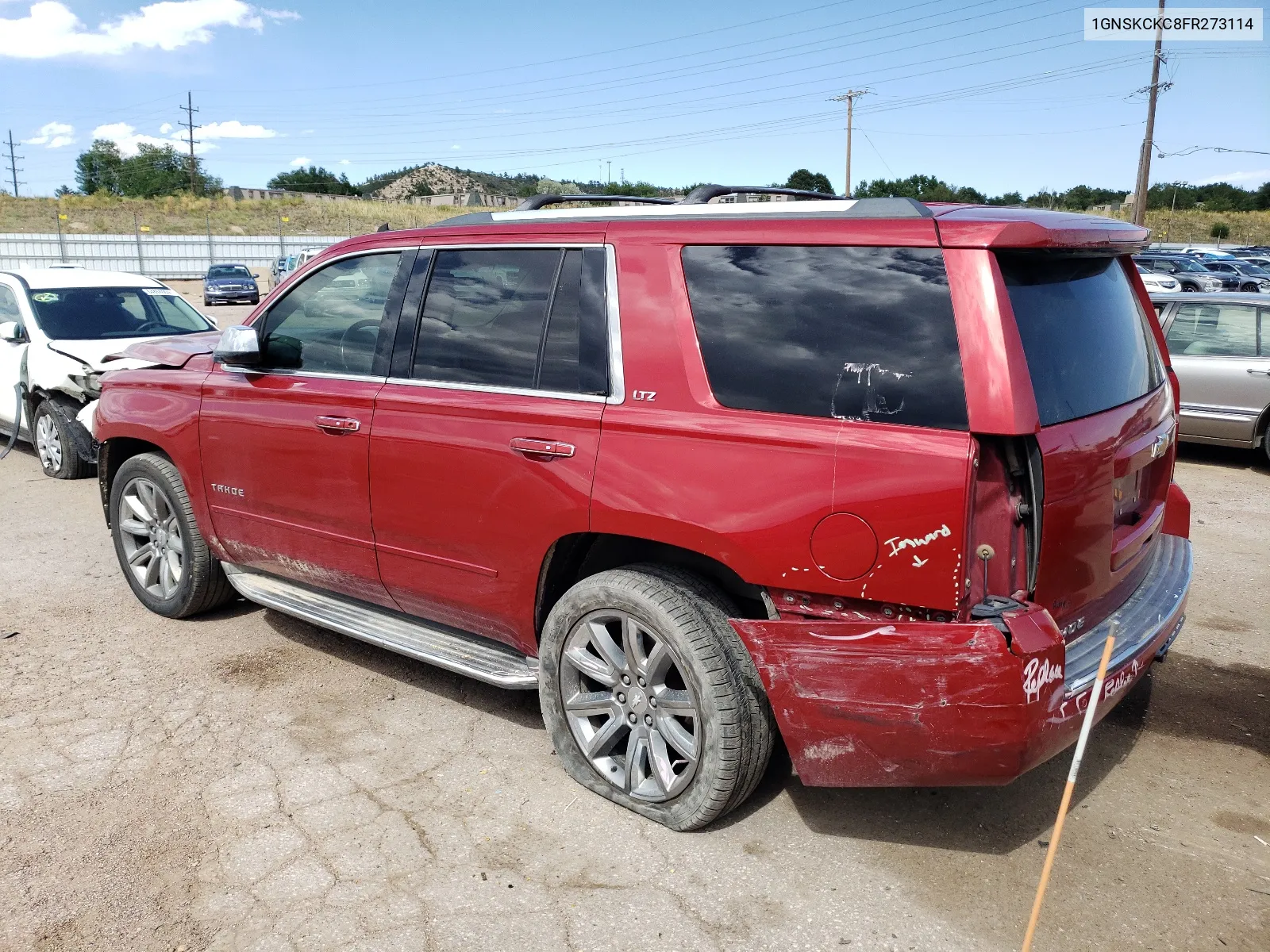 2015 Chevrolet Tahoe K1500 Ltz VIN: 1GNSKCKC8FR273114 Lot: 64556124