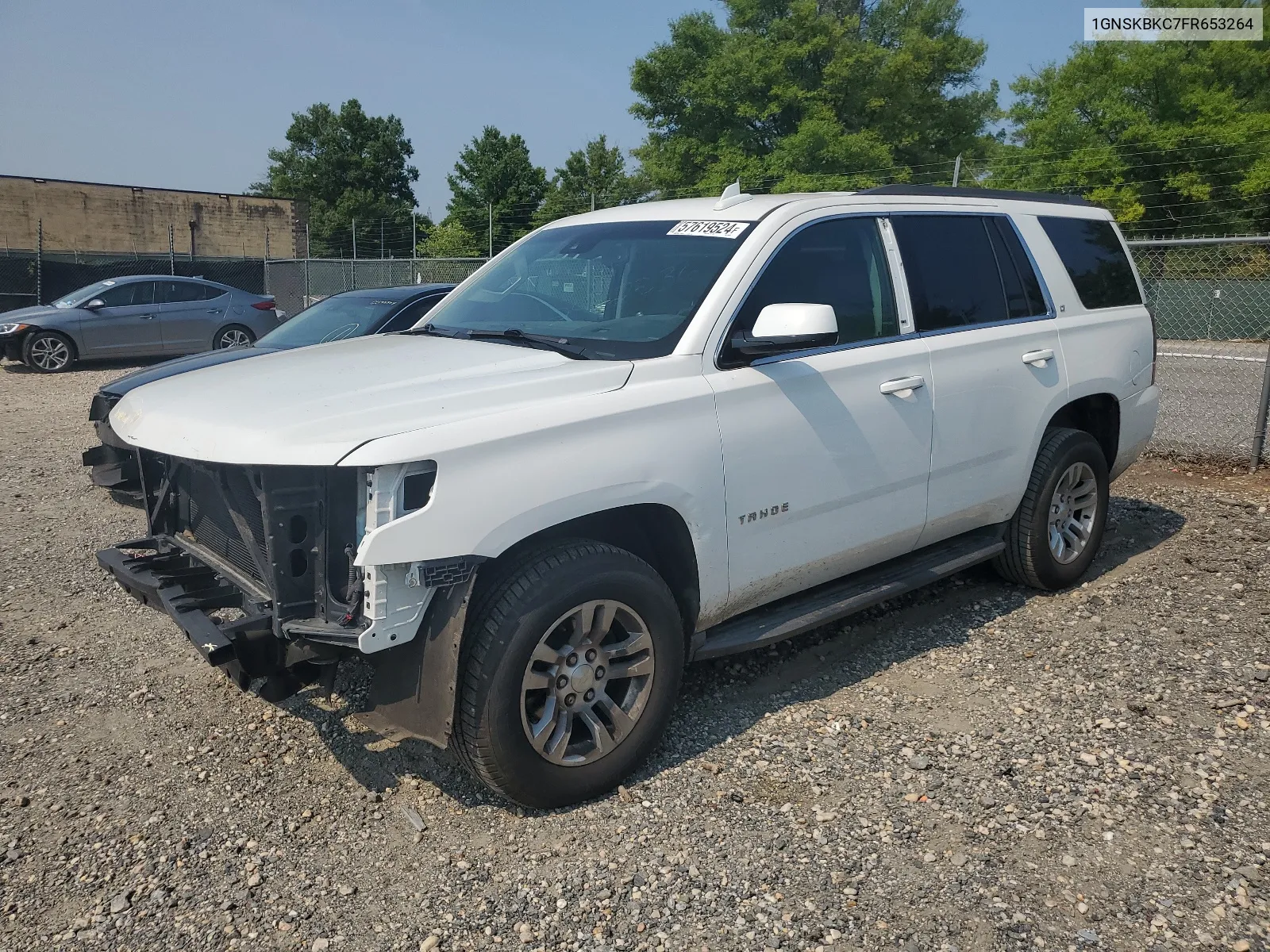 2015 Chevrolet Tahoe K1500 Lt VIN: 1GNSKBKC7FR653264 Lot: 64798334