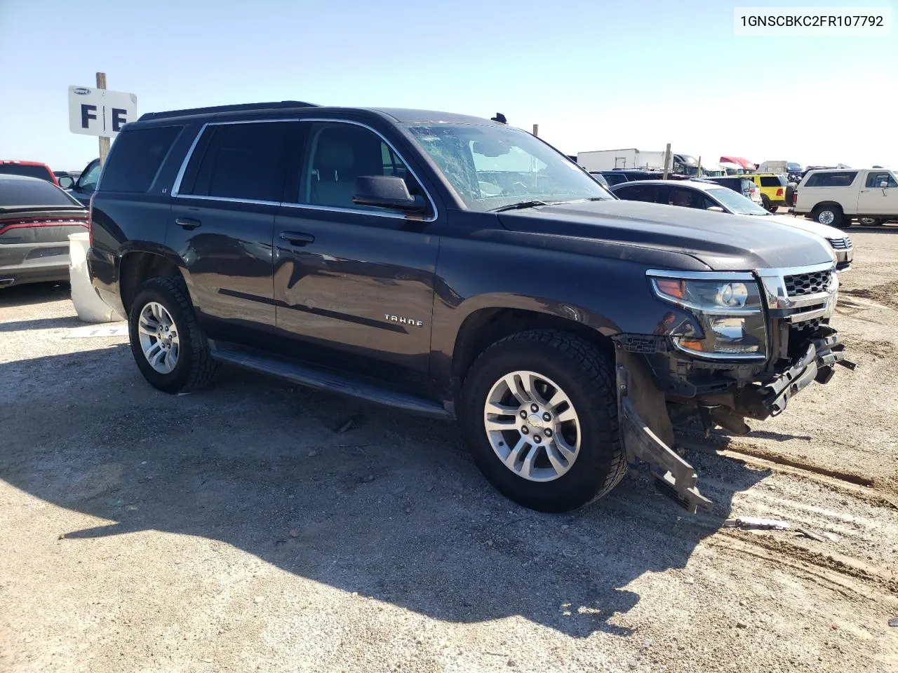 2015 Chevrolet Tahoe C1500 Lt VIN: 1GNSCBKC2FR107792 Lot: 67321104