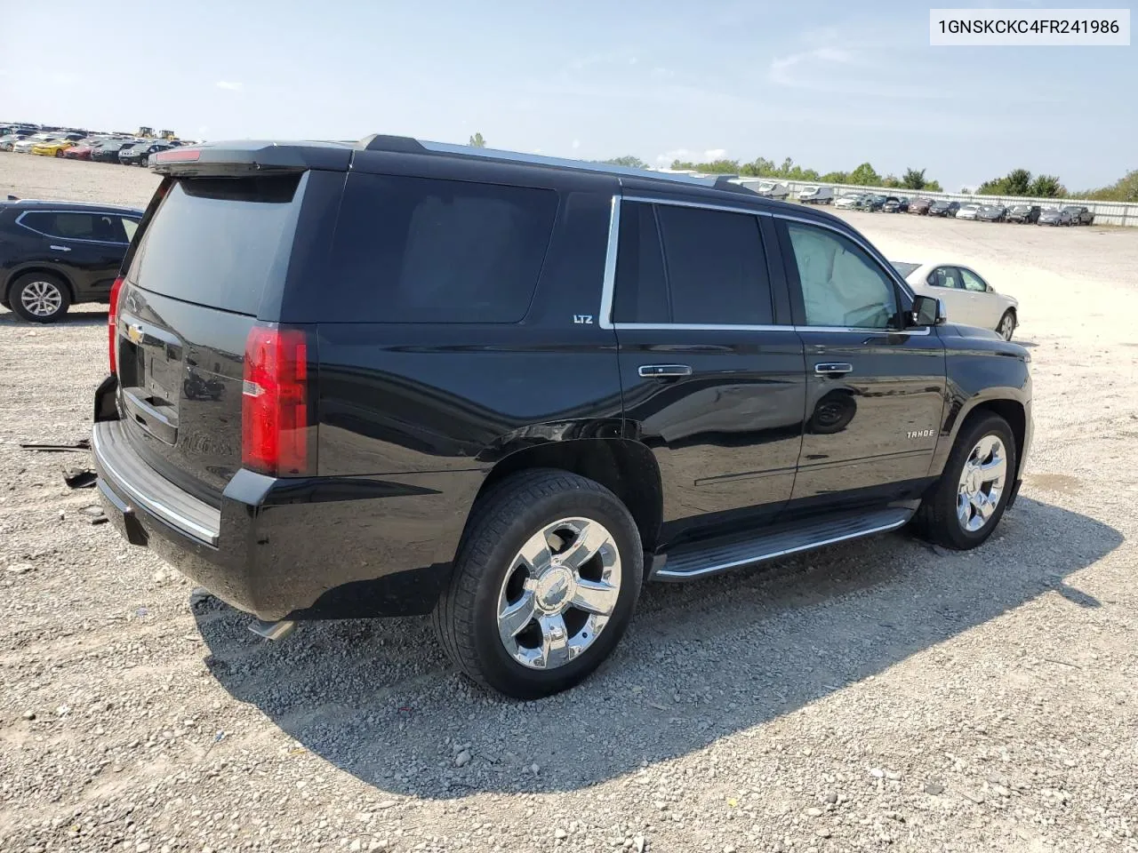 2015 Chevrolet Tahoe K1500 Ltz VIN: 1GNSKCKC4FR241986 Lot: 68633944