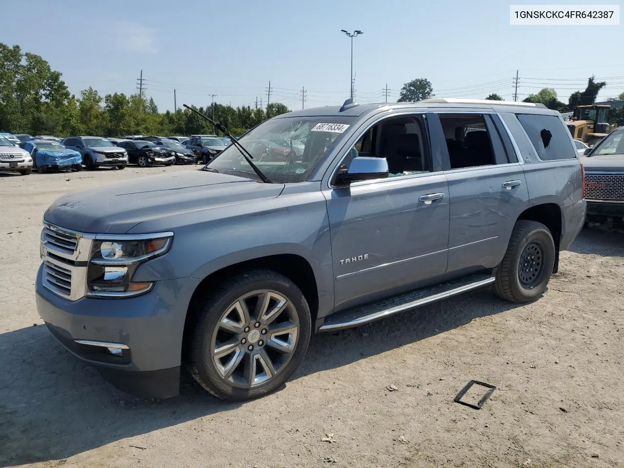 2015 Chevrolet Tahoe K1500 Ltz VIN: 1GNSKCKC4FR642387 Lot: 68716334