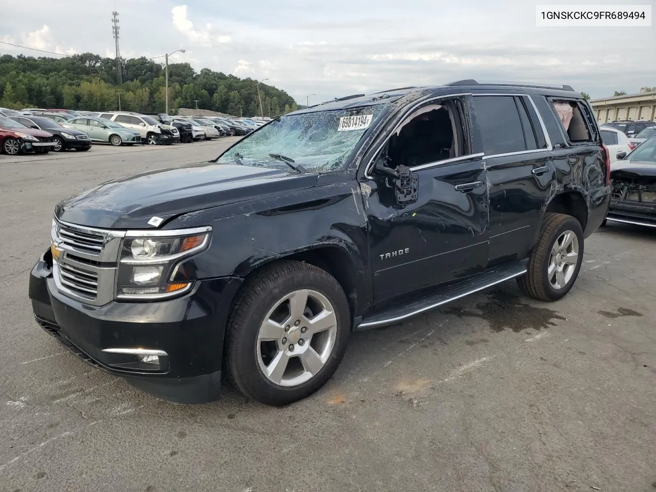 2015 Chevrolet Tahoe K1500 Ltz VIN: 1GNSKCKC9FR689494 Lot: 69814194