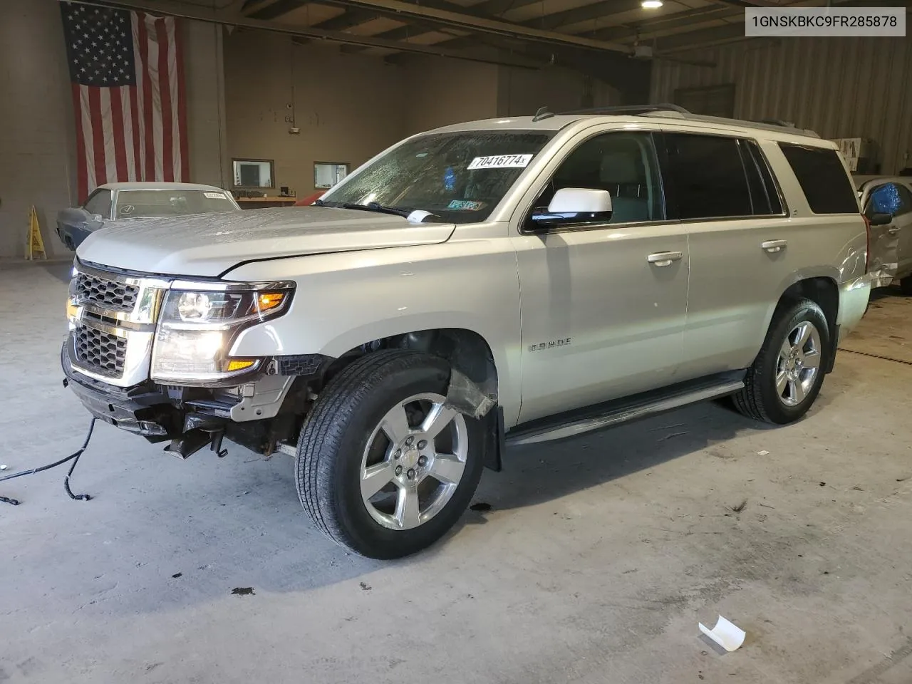 2015 Chevrolet Tahoe K1500 Lt VIN: 1GNSKBKC9FR285878 Lot: 70416774