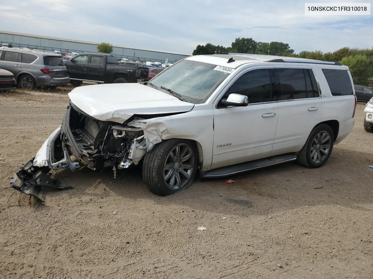 2015 Chevrolet Tahoe K1500 Ltz VIN: 1GNSKCKC1FR310018 Lot: 71798454