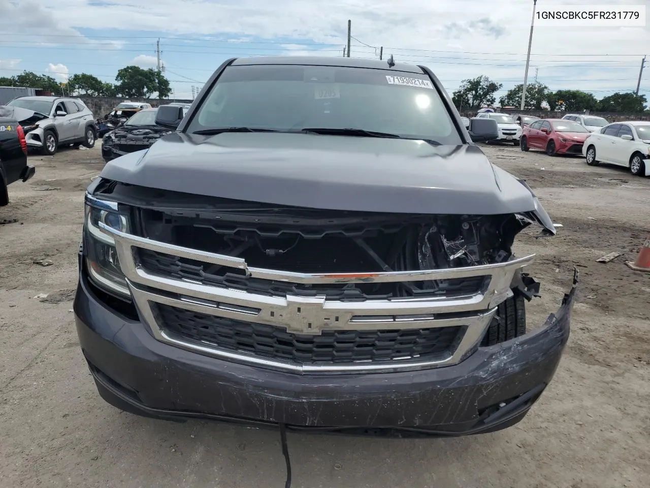 2015 Chevrolet Tahoe C1500 Lt VIN: 1GNSCBKC5FR231779 Lot: 71930214