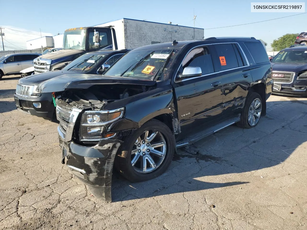 2015 Chevrolet Tahoe K1500 Ltz VIN: 1GNSKCKC5FR219897 Lot: 72213394