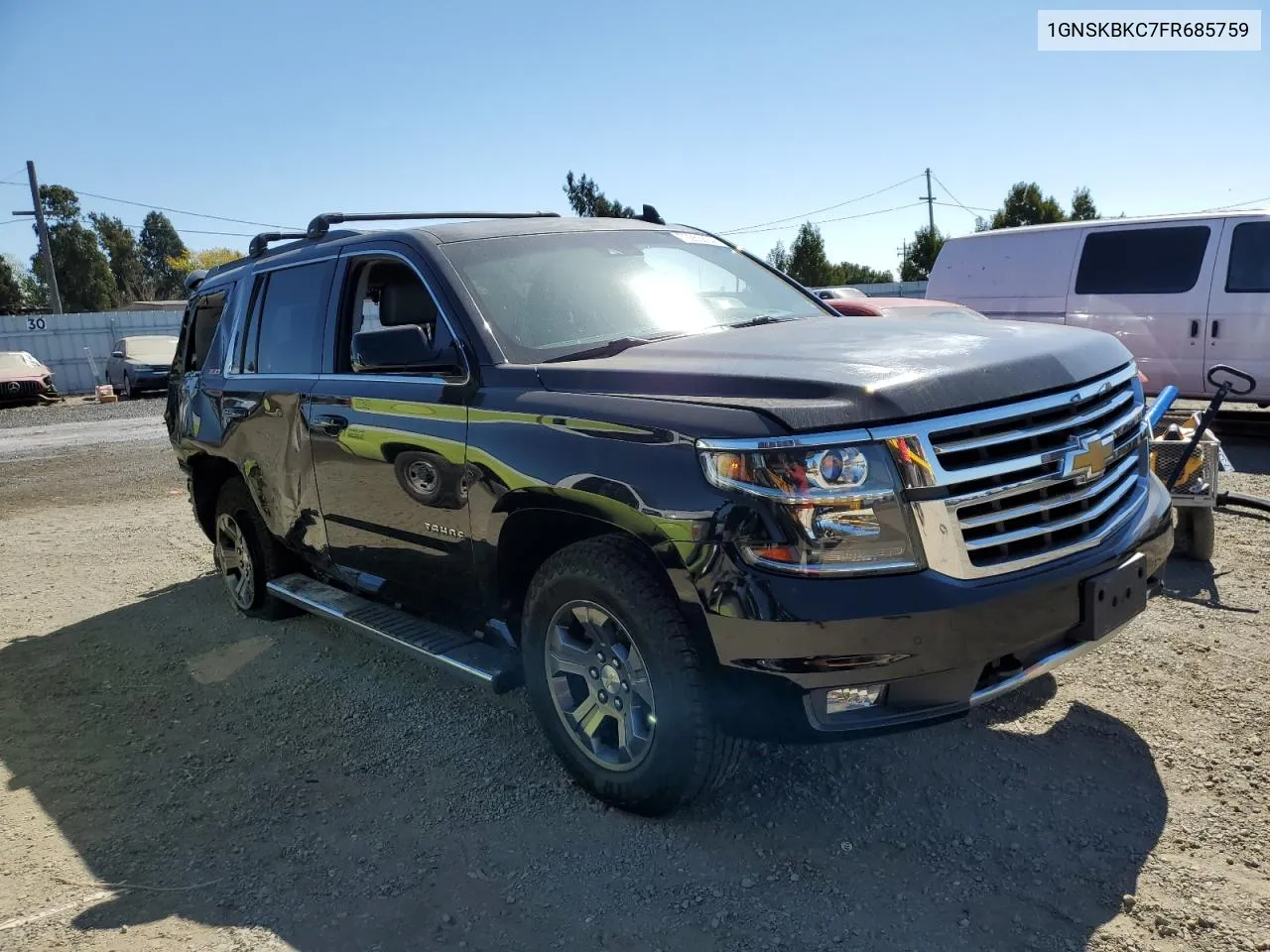 2015 Chevrolet Tahoe K1500 Lt VIN: 1GNSKBKC7FR685759 Lot: 72265894