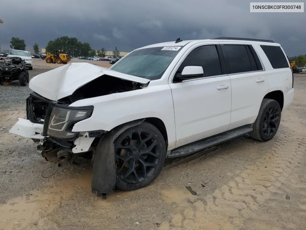 2015 Chevrolet Tahoe C1500 Lt VIN: 1GNSCBKC0FR300748 Lot: 72281214