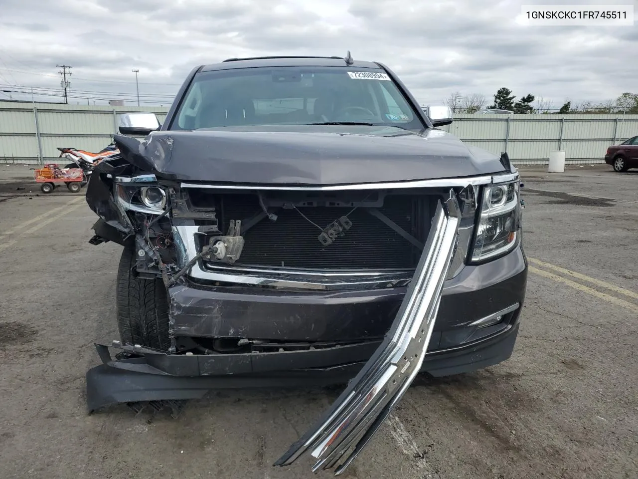 2015 Chevrolet Tahoe K1500 Ltz VIN: 1GNSKCKC1FR745511 Lot: 72308994