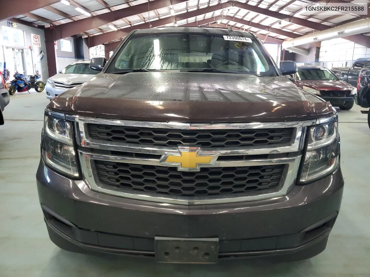 2015 Chevrolet Tahoe K1500 Lt VIN: 1GNSKBKC2FR215588 Lot: 72390074