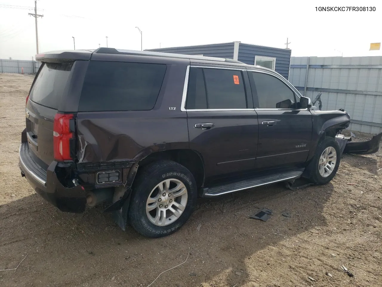 2015 Chevrolet Tahoe K1500 Ltz VIN: 1GNSKCKC7FR308130 Lot: 72753374