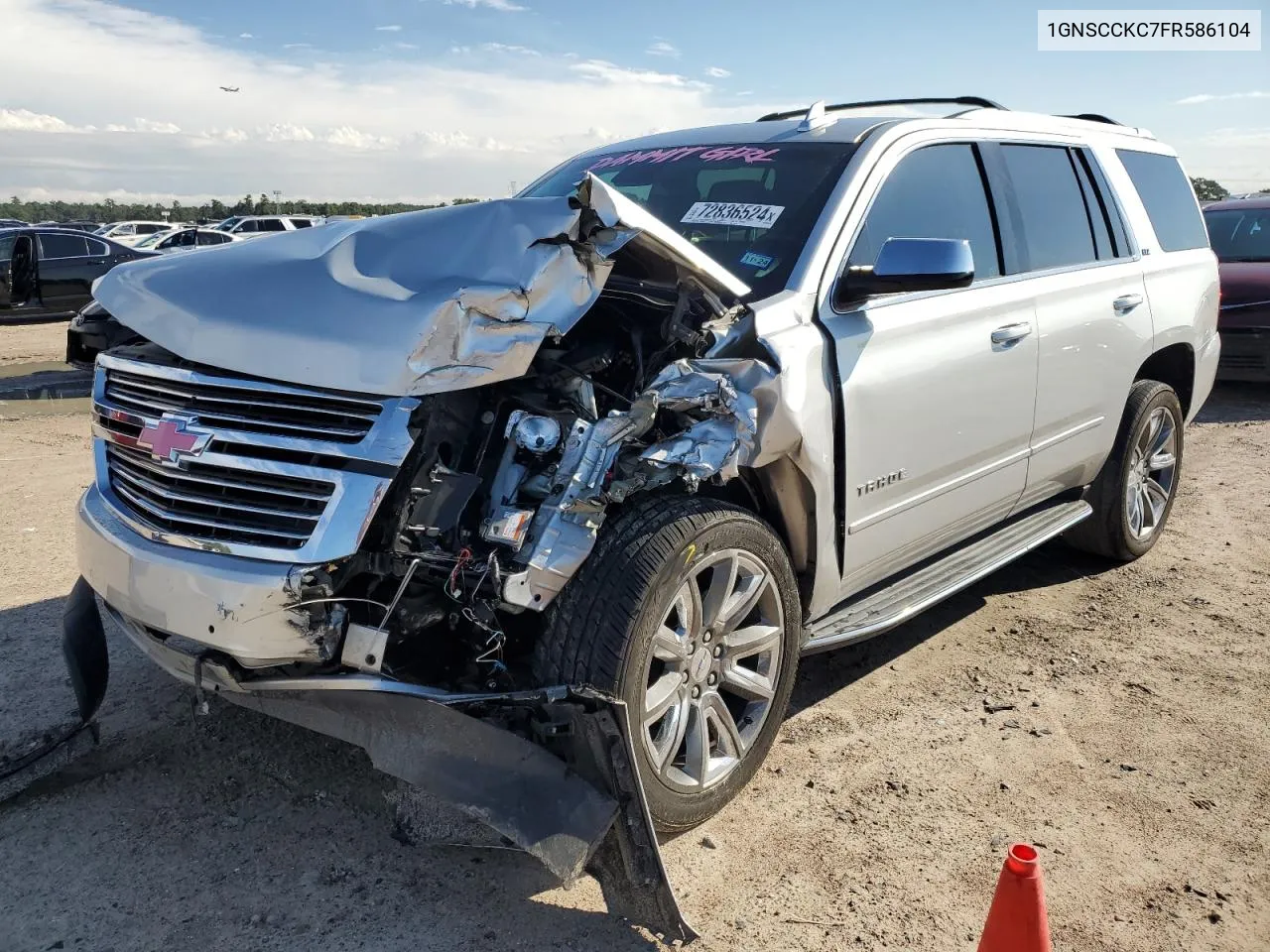 2015 Chevrolet Tahoe C1500 Ltz VIN: 1GNSCCKC7FR586104 Lot: 72836524