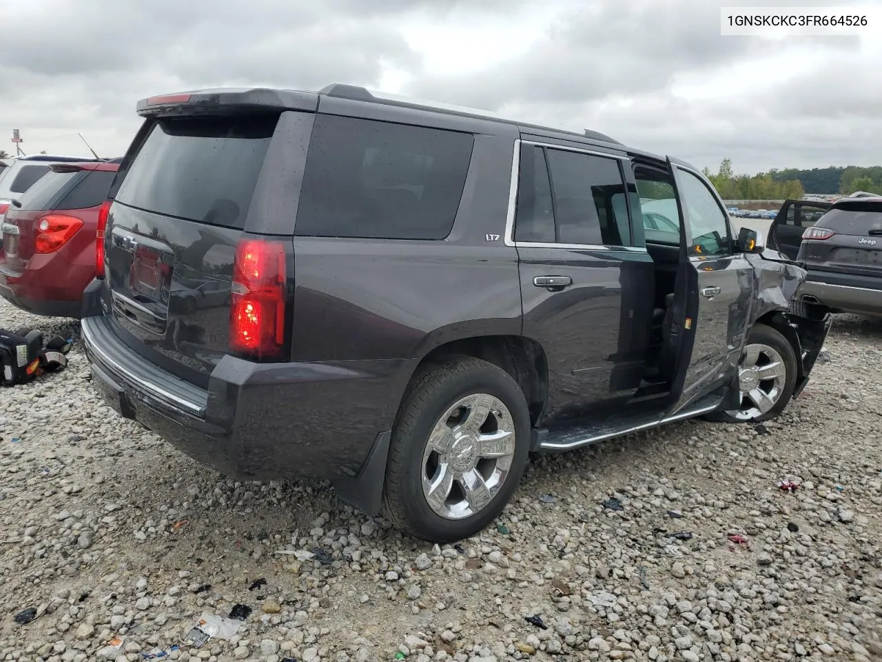 2015 Chevrolet Tahoe K1500 Ltz VIN: 1GNSKCKC3FR664526 Lot: 72843044