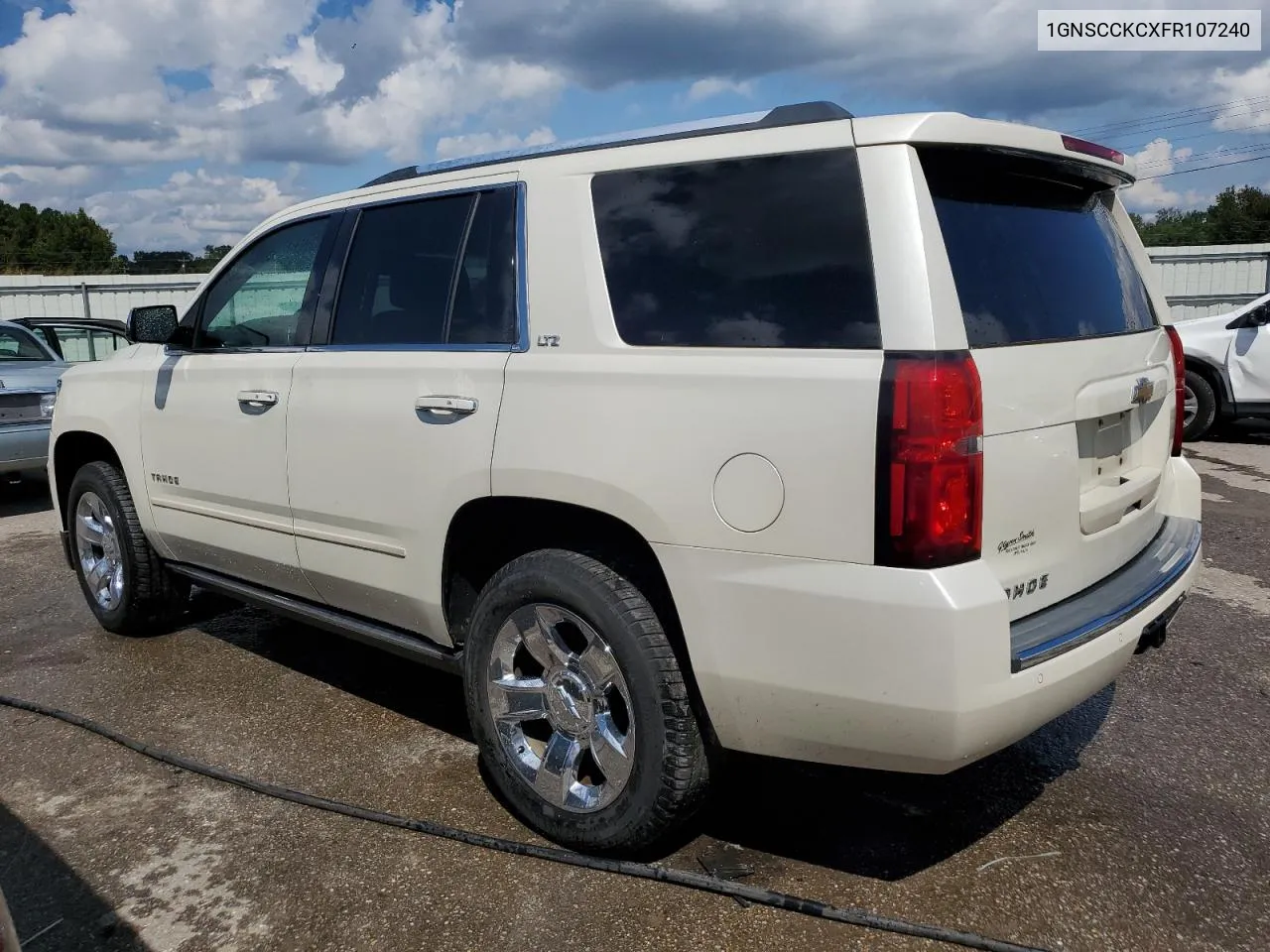 2015 Chevrolet Tahoe C1500 Ltz VIN: 1GNSCCKCXFR107240 Lot: 72972334