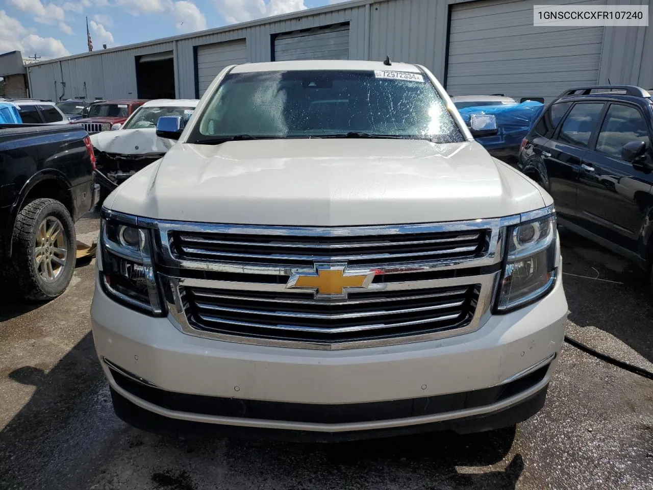 2015 Chevrolet Tahoe C1500 Ltz VIN: 1GNSCCKCXFR107240 Lot: 72972334