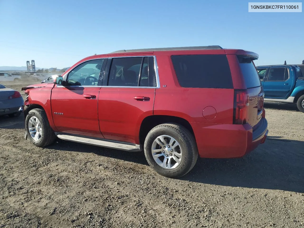 2015 Chevrolet Tahoe K1500 Lt VIN: 1GNSKBKC7FR110061 Lot: 73195284